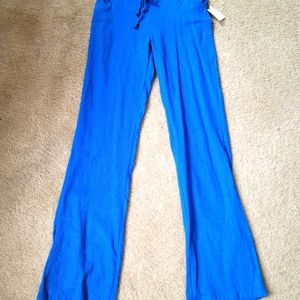 NWT - women's linen blue pants.